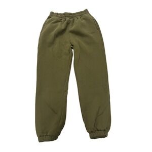 Comfirt Lounge Sweatpants Olive Green Elastic Waist Drawstring Joggers Size M‎